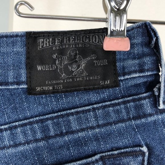 True Religion Blue Denim Jess Shorts, 25 - Picture 4 of 8